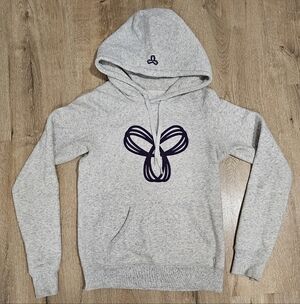 TNA Gray Hoodie with Purple Logo